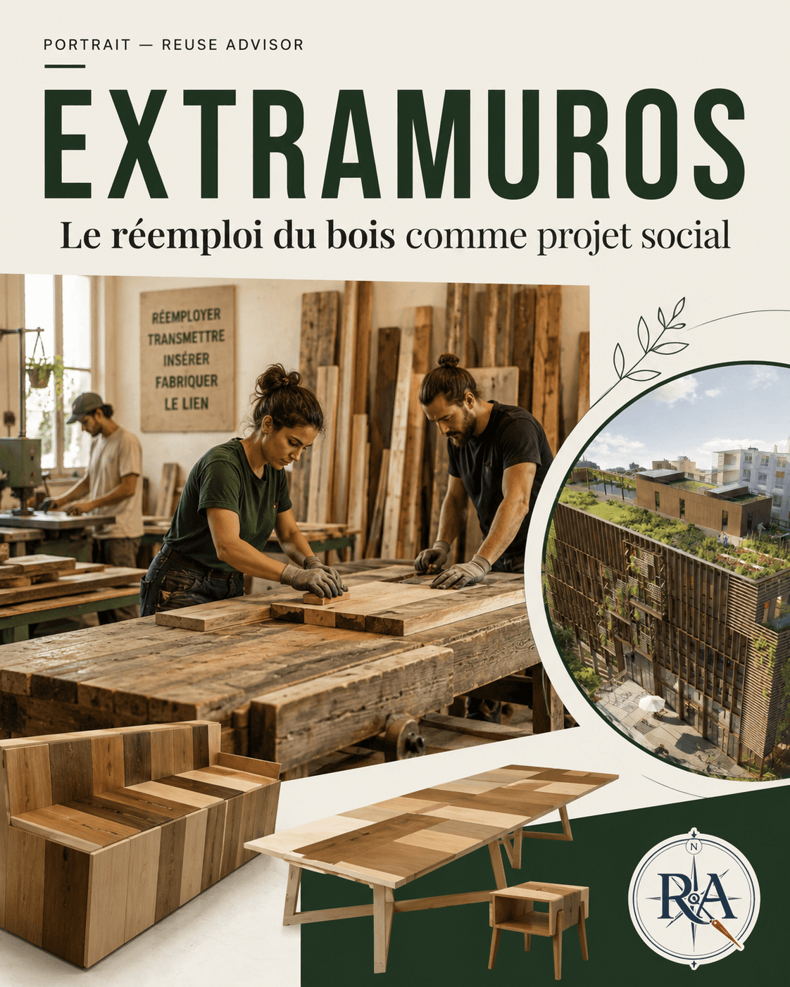 EXTRAMUROS : quand le réemploi du bois devient un projet social, productif et territorial