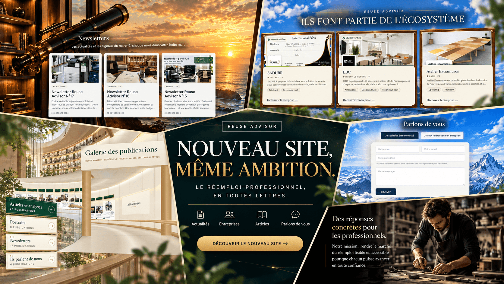 Reuse Advisor fait peau neuve : un nouveau site, et chaque semaine une nouveauté à découvrir
